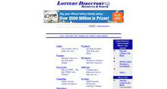 Desktop Screenshot of lotterydirectory.com